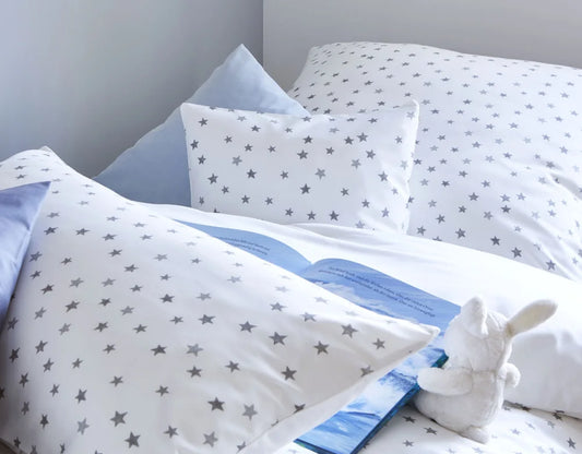 Sterne Bettwäsche für Kinder aus Bio-Baumwolle