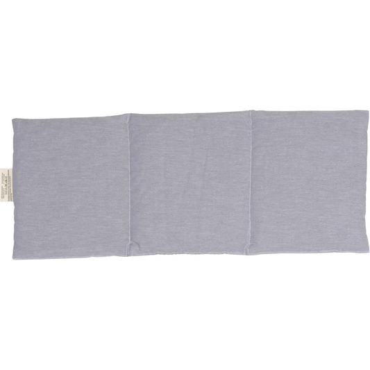 3-Kammer-Kissen mit Füllung Rapssamen in Grau Muster Streifen von herbalind Größe 50x20 cm