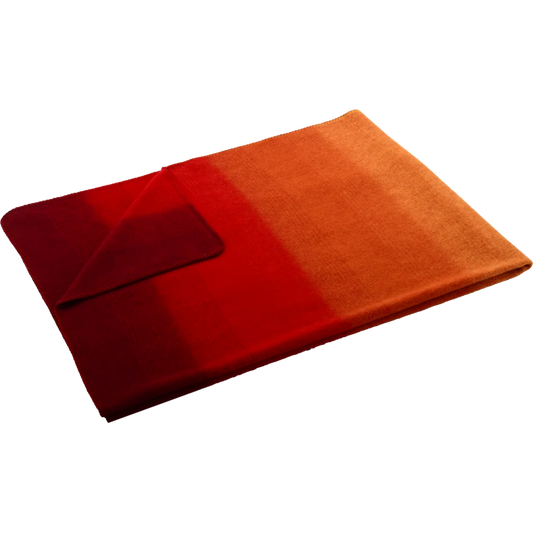 Baby-+Kinder-Decke Streifen MELANIE in Rot+Orange Muster Streifen von Steinbeck Größe 100x150 cm