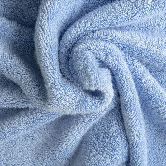 Bio Frottier Handtuch in Hellblau Blau von Jean&Len Größe 50x100 cm