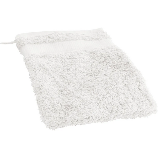 Bio Frottier Waschhandschuh in Weiß von Cotonea Größe 16x21 cm