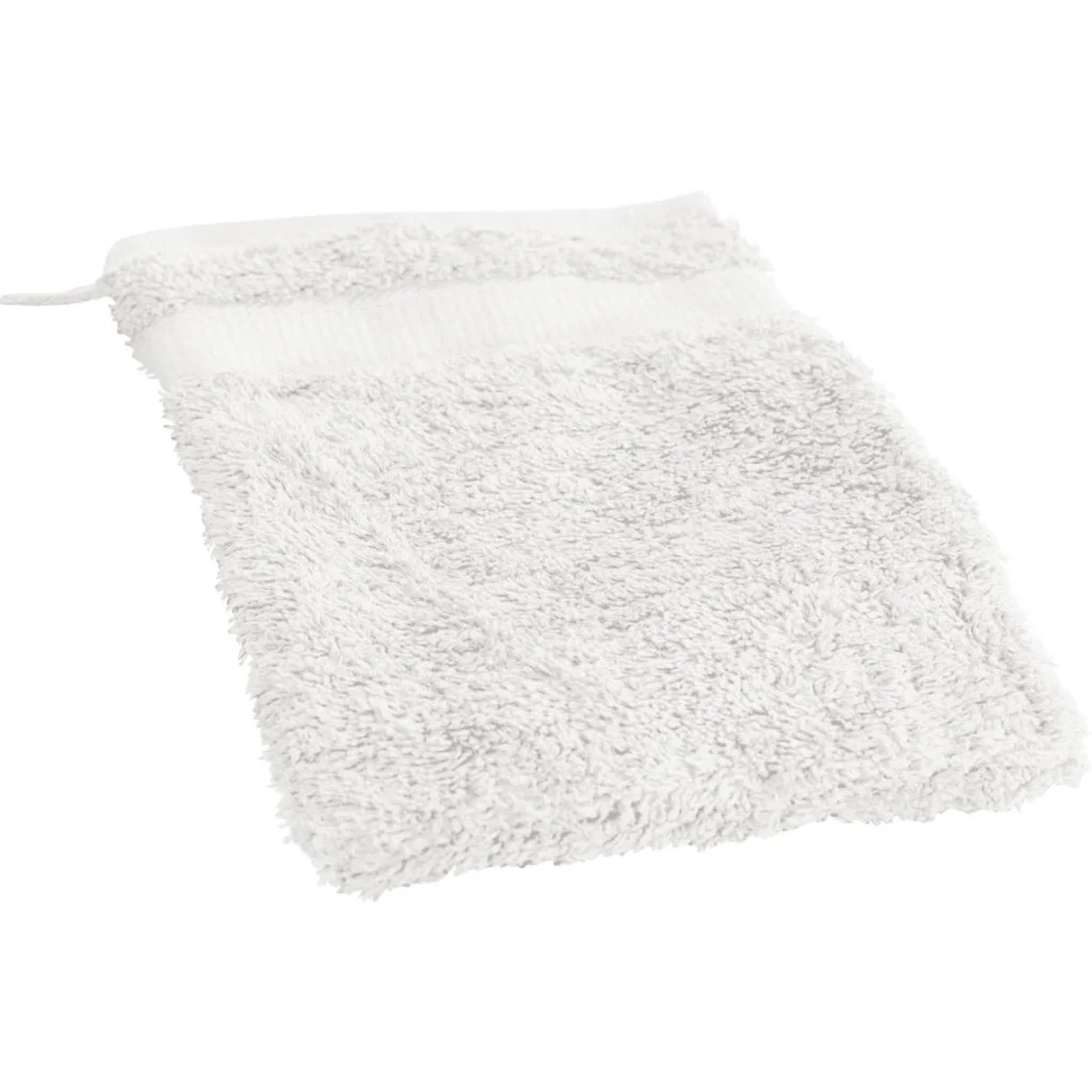 Bio Frottier Waschhandschuh in Weiß von Cotonea Größe 16x21 cm
