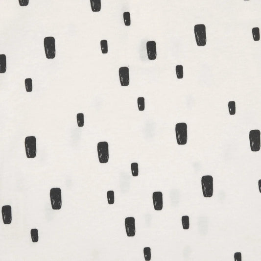 Bio Interlock Pucksack Rechtecke in Weiß+Schwarz Muster Ziegelsteine von Lässig Größe 28x56 cm