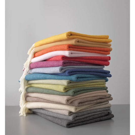 Decke BOSTON in Dunkelgrün Grün Muster Meliert von Eagle Products Größe 130x200 cm