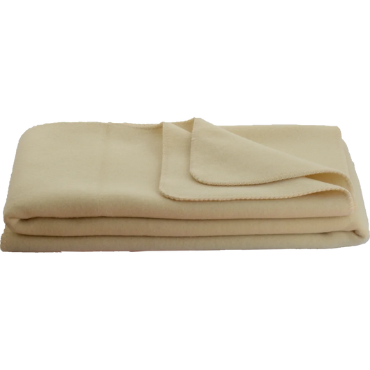 Decke GABUN in Creme (naturbelassen) Creme von Steinbeck Größe 150x220 cm