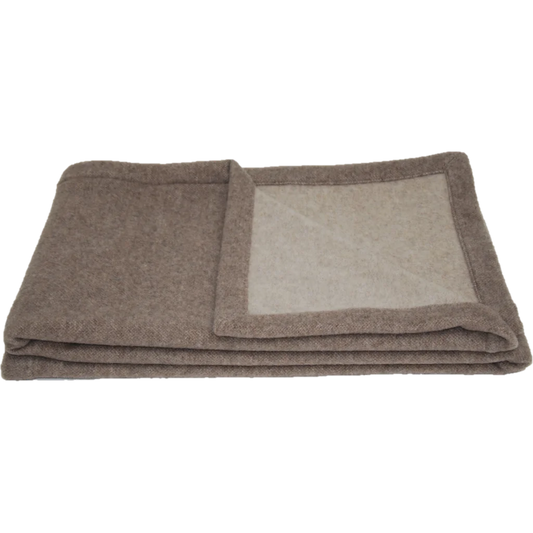 Doubleface Decke DIEGO in Beige+Braun von Steinbeck Größe 150x200 cm