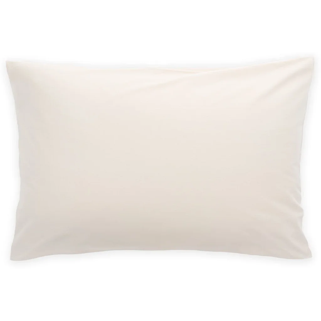 Flanell Bettwäsche Kissenbezug in Creme von erlich textil Größe 40x80 cm