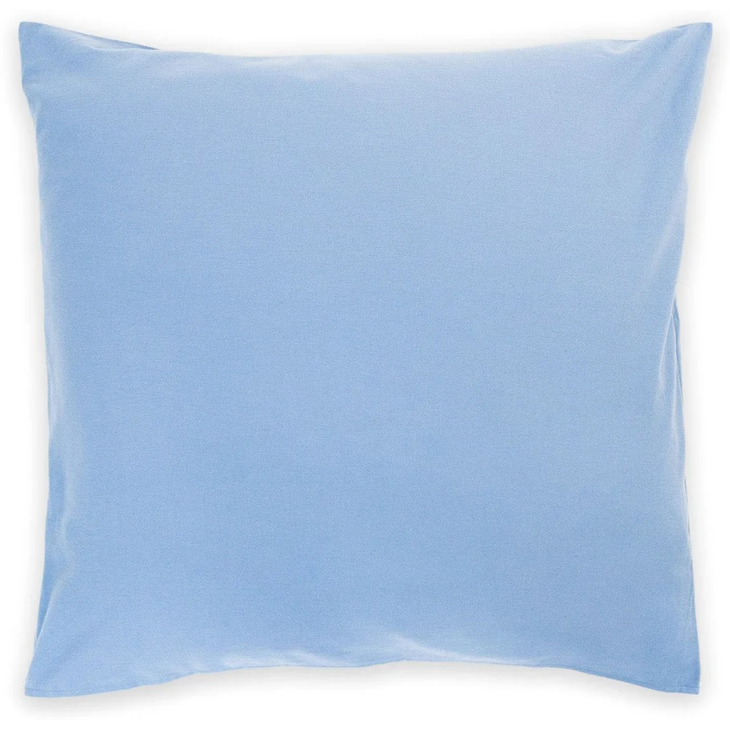 Flanell Bettwäsche Kissenbezug in Himmelblau Blau von erlich textil Größe 40x80 cm