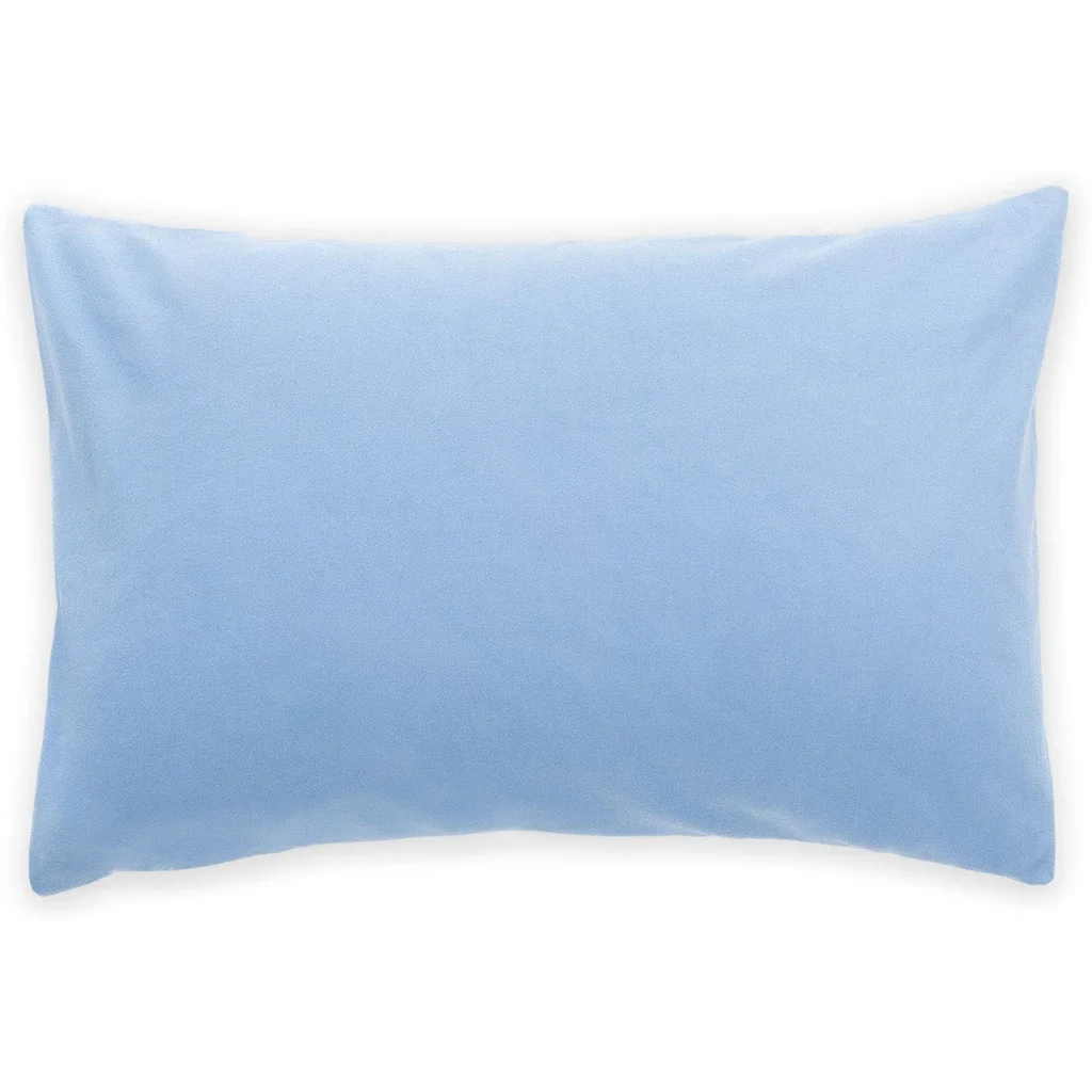 Flanell Bettwäsche Kissenbezug in Himmelblau Blau von erlich textil Größe 40x80 cm
