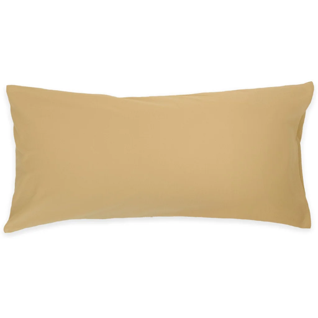 Flanell Bettwäsche Kissenbezug in Honig Gelb von erlich textil Größe 80x80 cm