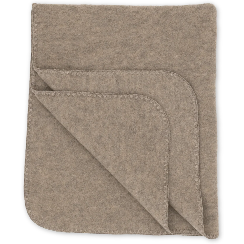 Fleece Baby-+Kinder-Decke in Hellbraun Braun von Engel Natur Größe 80x100 cm
