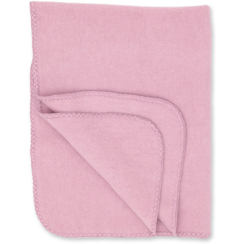 Fleece Baby-+Kinder-Decke in Rosa von Engel Natur Größe 80x100 cm