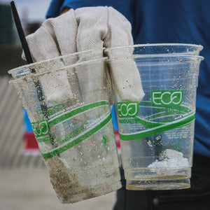 Greenwashing Plastikbecher