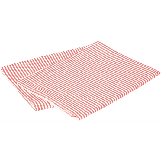 Halbleinen Geschirrtuch Streifen 2er-Pack in Weiß+Rot Muster Streifen von Erika Vaitkute Größe 47x70 cm