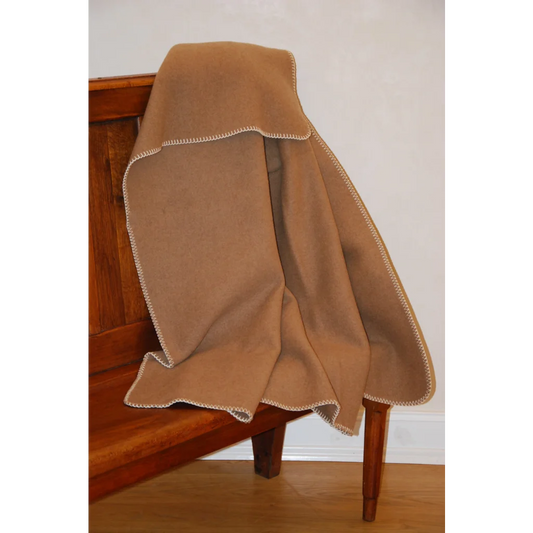 Kamel Baby-+Kinder-Decke MEKKA in Kamel (naturbelassen) Braun von Steinbeck Größe 100x150 cm