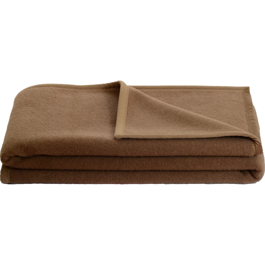 Kamel Baby-+Kinder-Decke MEKKA in Kamel (naturbelassen) Braun von Steinbeck Größe 100x150 cm