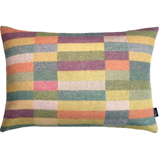 Kissenhülle SEVILLA in Lila+Pink+Gelb Muster Stäbchen von Eagle Products Größe 40x60 cm