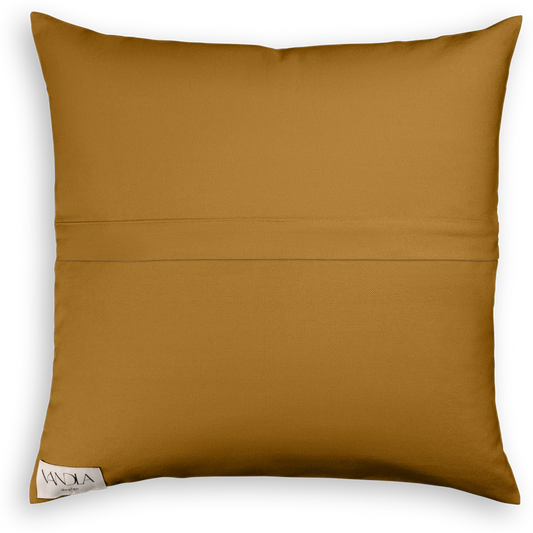 Modulare Kissenhülle Farbkombinationen mit Hellbraun in Hellbraun+Hellbraun Braun+Braun von Vandla design Größe 50x50 cm