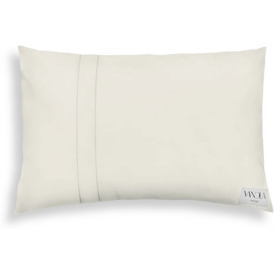 Modulare Kissenhülle rechteckig Farbkombinationen mit Creme in Creme+Creme von Vandla design Größe 40x60 cm