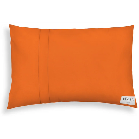 Modulare Kissenhülle rechteckig Farbkombinationen mit Orange in Orange+Orange von Vandla design Größe 40x60 cm