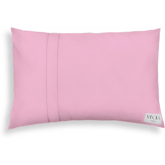 Modulare Kissenhülle rechteckig Farbkombinationen mit Pink in Pink+Pink von Vandla design Größe 40x60 cm