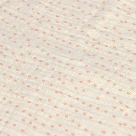 Mull Baby-Tuch 2er-Pack in Rosa Muster Punkte von Lässig Größe 60x60 cm