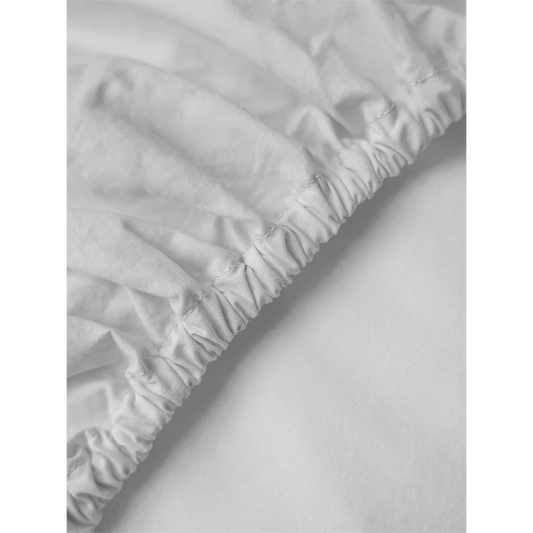 Perkal Spannbettlaken für Boxspringbetten in Übergröße in Hellgrau Grau von erlich textil Größe 160x200 cm