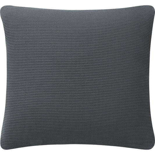Waffelpiqué Kissenhülle in Anthrazit Grau von Cradle Studio Größe 50x50 cm