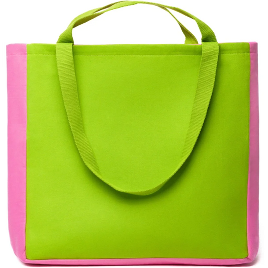 Wendetasche in Grün+Pink+Limette Grün+Pink+Grün Muster 3-farbig von Vandla design Größe 40x40x12 cm