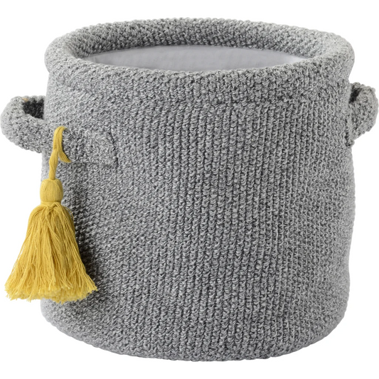 Bio Aufbewahrungsset 3-teilig in Grau von kikadu Größe 20x20 + 30x30 + 40x40 cm