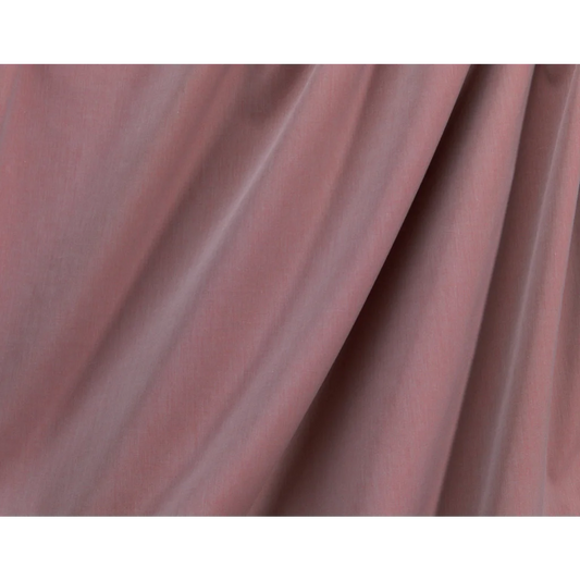 Bio Chambray Bettwäsche Royal Garnitur in Rubino Rosa von Cotonea Größe 135x200 + 80x80 cm