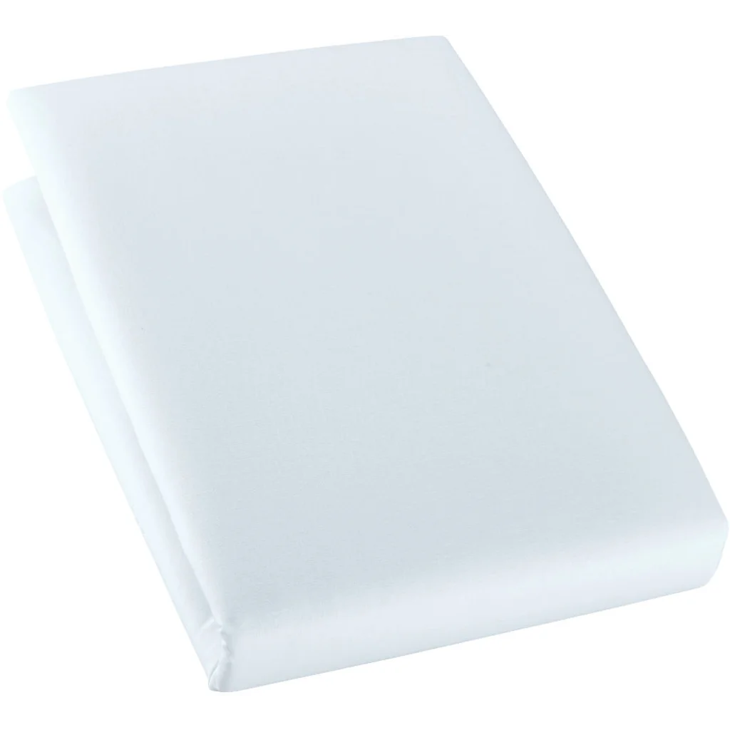 Bio Edel-Linon Spannbettlaken für Matratzen in Standardgröße - Doppelbett in Hellblau Blau von Cotonea Größe 200x200 cm