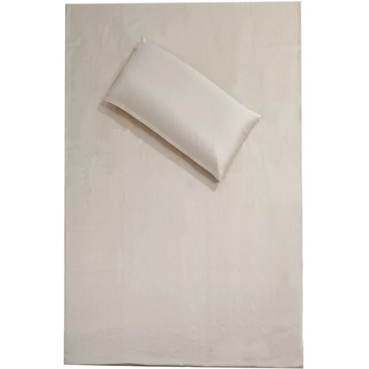 Bio Flanell Bettwäsche Bettbezug in Creme von mudis Größe 135x200 cm