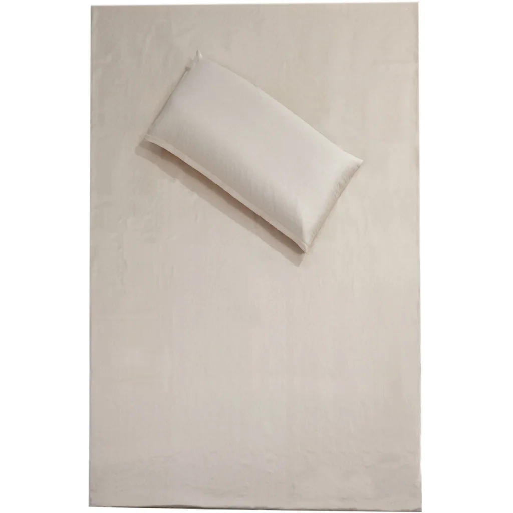 Bio Flanell Bettwäsche Kissenbezug in Creme von mudis Größe 80x80 cm