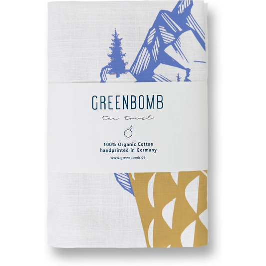 Bio Geschirrtuch Eiscreme in Muster Eiscreme von Greenbomb Größe 50x70 cm