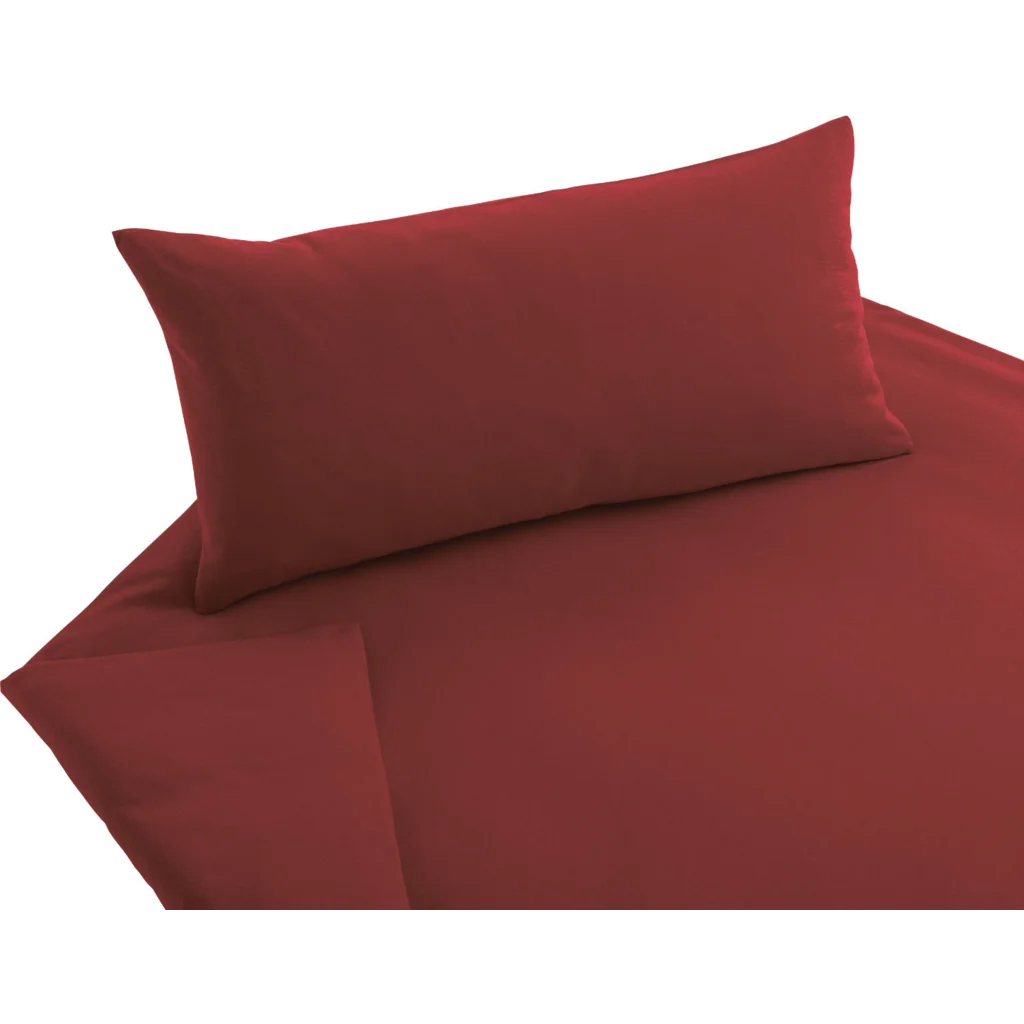 Bio Jersey Bettwäsche Kissenbezug in Rot von Cotonea Größe 80x80 cm