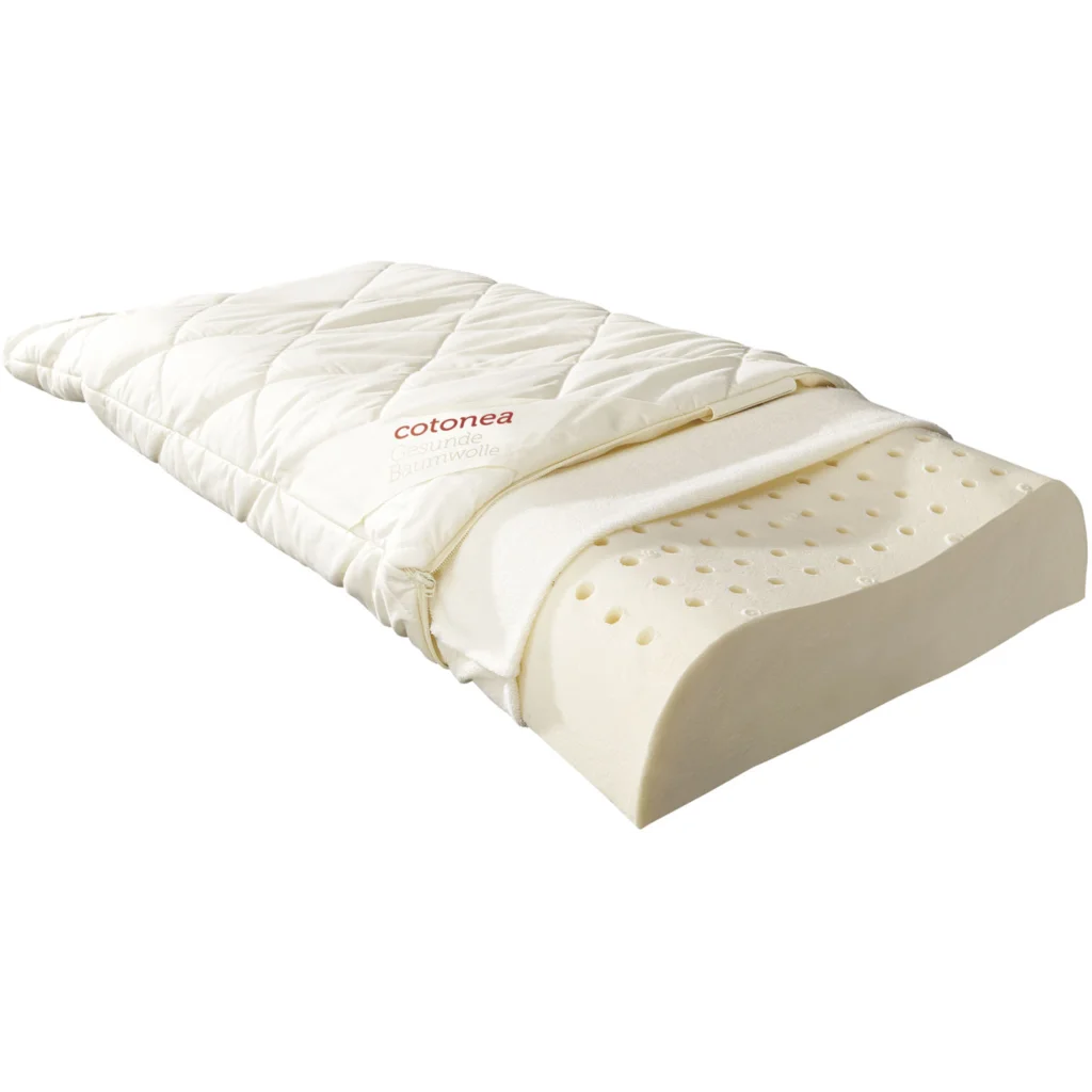 Naturlatex Nackenkissen - Ergonomische Stütze Für Seiten- Und Rückschläfer