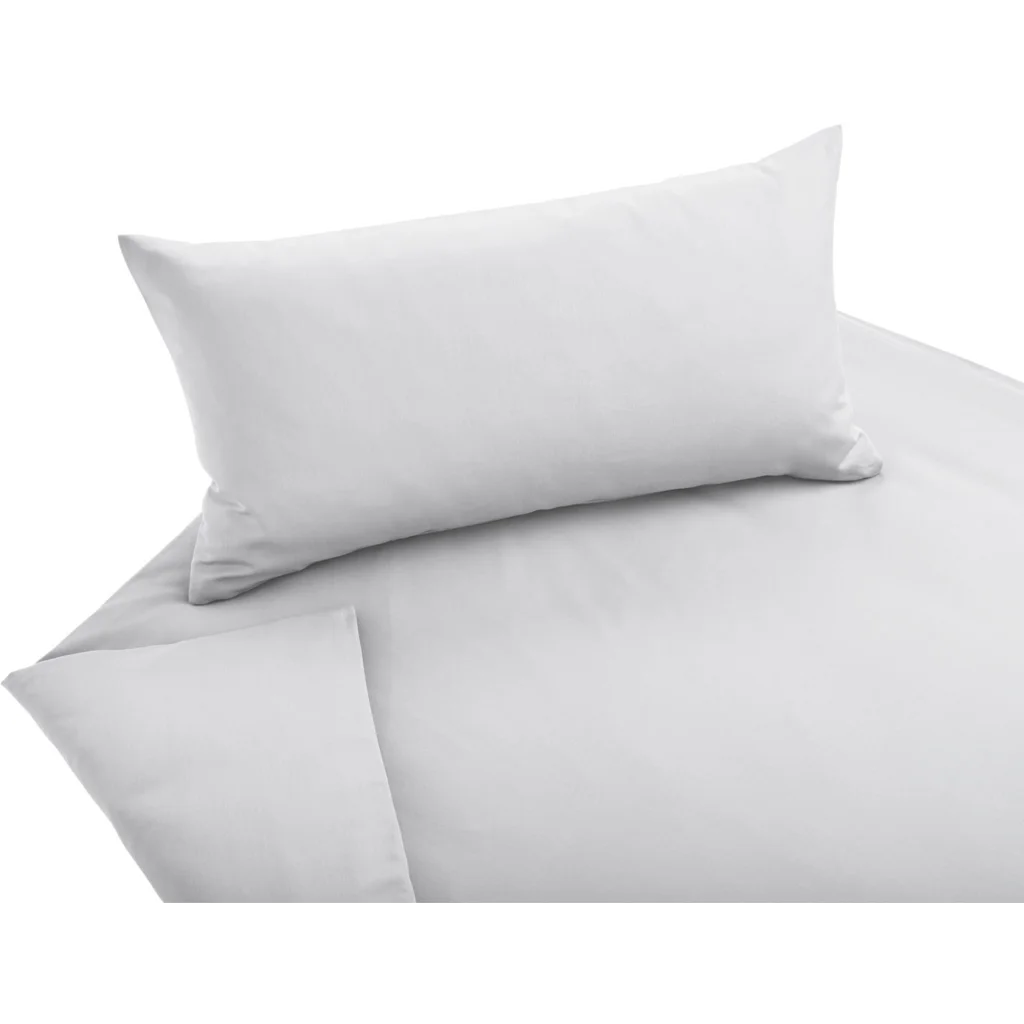 Bio Satin Bettwäsche Classic Kissenbezug in Mondstein Grau von Cotonea Größe 80x80 cm