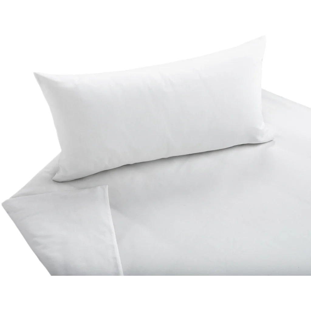 Bio Satin Bettwäsche Classic Kissenbezug in Weiß von Cotonea Größe 80x80 cm