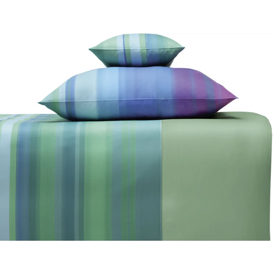 Bio Satin Bettwäsche Meran Grün Kissenbezug in Grün Muster Meran von Cotonea Größe 40x80 cm