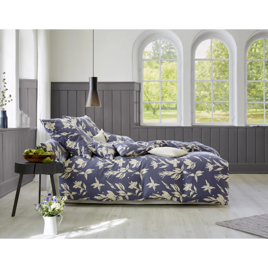 Bio Satin Bettwäsche Ornament Kissenbezug in Muster Ornament von Cotonea Größe 40x40 cm