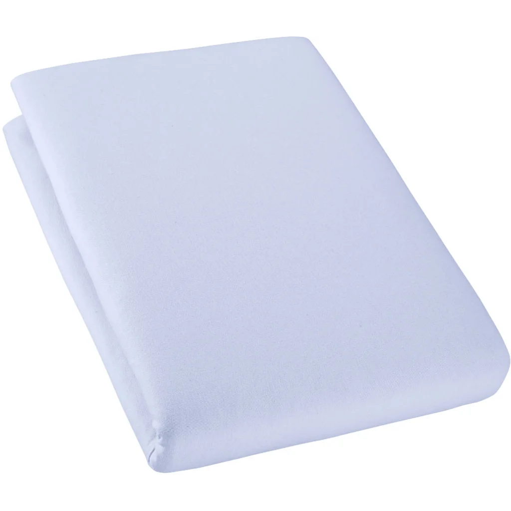 Bio Single-Jersey Spannbettlaken für Matratzen in Übergröße und Überlänge in Vergissmeinnicht Blau von Cotonea Größe 140-160 x 220 cm