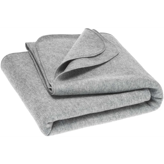 Bio Walk Baby-+Kinder-Decke in Hellgrau Grau von disana Größe 100x135 cm