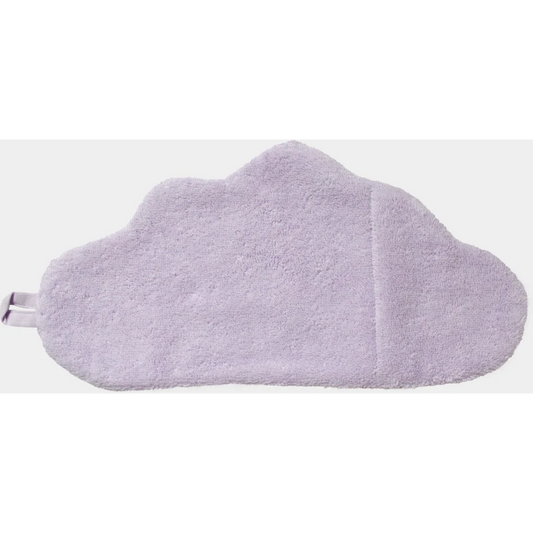 Frottier Baby-+Kinder-Waschhandschuh in Wolken-Form in Flieder Muster Wolke von KATHA covers Größe 34 cm