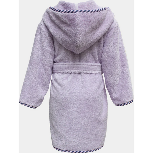 Frottier Kinder-Bademantel Einhorn in Flieder Muster Einhorn von KATHA covers Größe 98+104