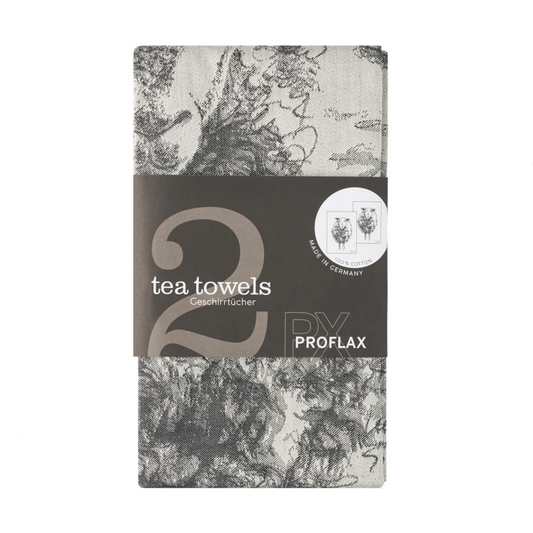 Geschirrtuch Schaf 2er-Pack in Grau Muster Schaf von Proflax Größe 50x70 cm
