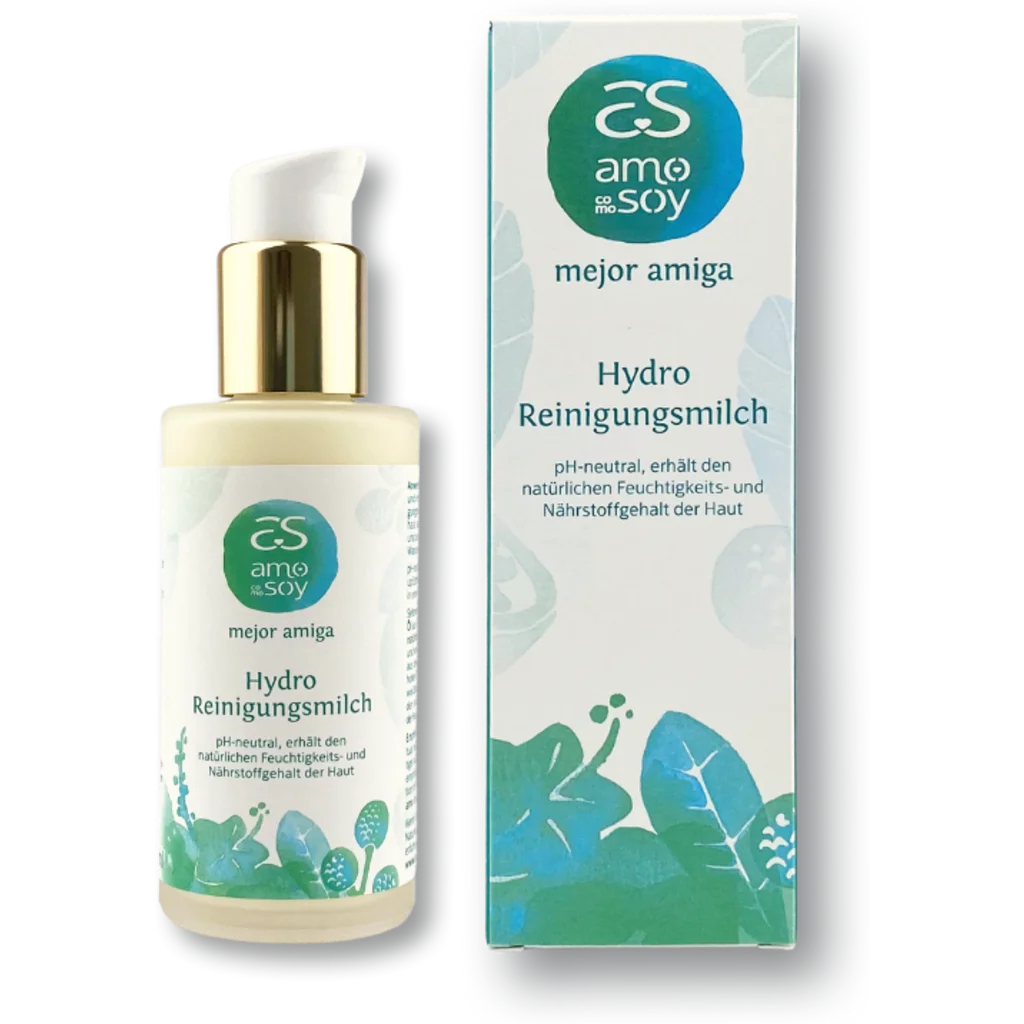 Hydro Reinigungsmilch in Muster von Amo Como Soy Größe 100 ml