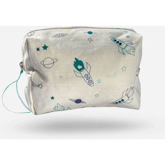 Kosmetiktasche Rakete in Muster Rakete von KATHA covers Größe 20 x 13+5 x 8+5 cm