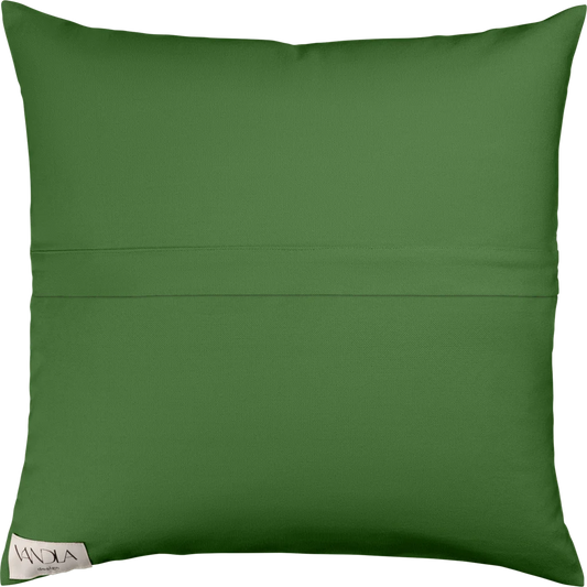Modulare Kissenhülle Farbkombinationen mit Waldgrün in Waldgrün+Waldgrün Grün+Grün von Vandla design Größe 50x50 cm