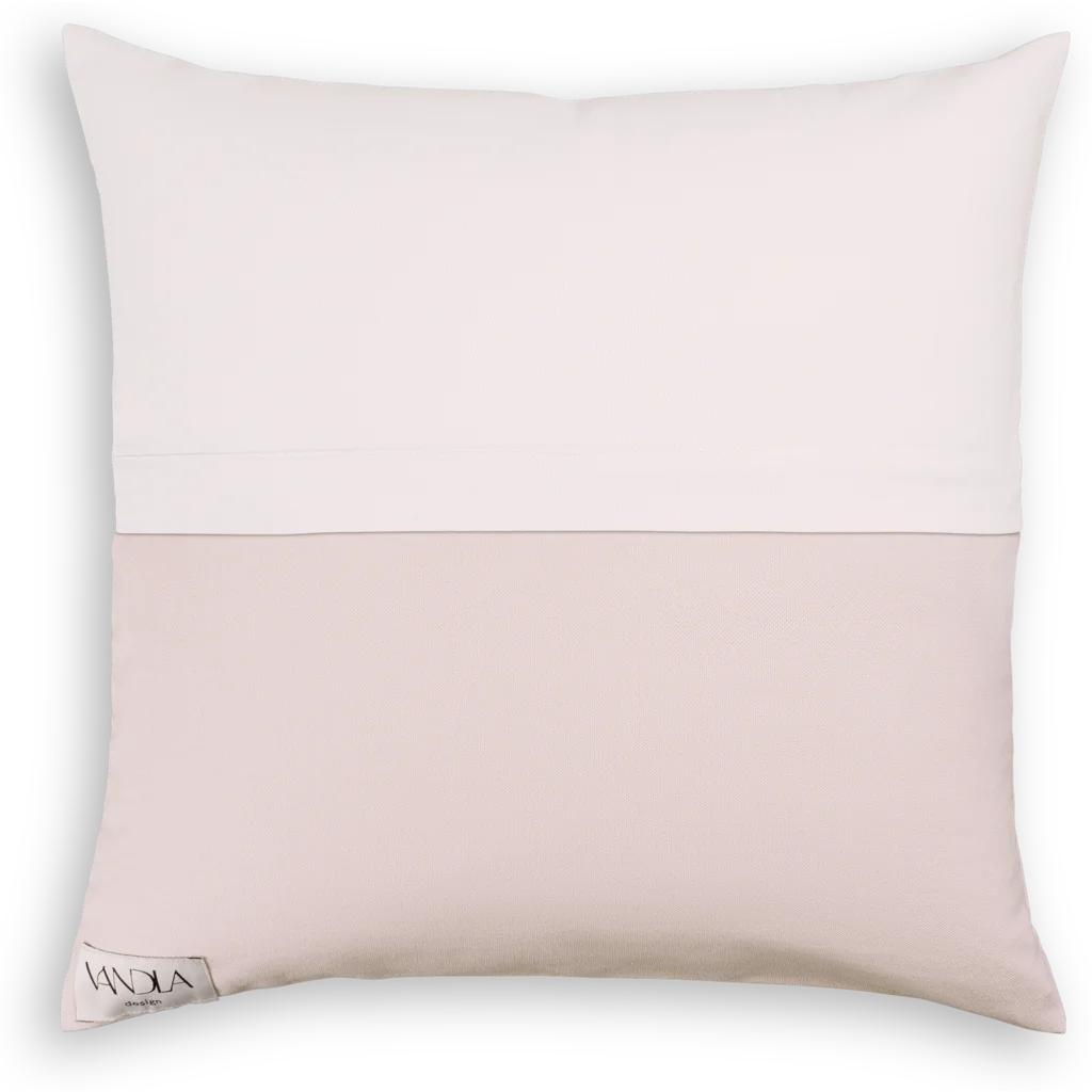 Modulare Kissenhülle Farbkombinationen mit Weiß in Weiß+Creme von Vandla design Größe 50x50 cm